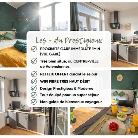 Le Prestigieux - Proximite Immediate Gare I Tramway I Netflix I Ideal Etudiant, Salarie - Elegant & Confort *